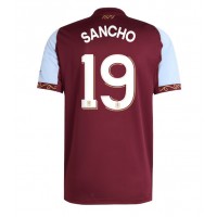 Aston Villa Jadon Sancho #19 Domáci futbalový dres 2025-26 Krátky Rukáv